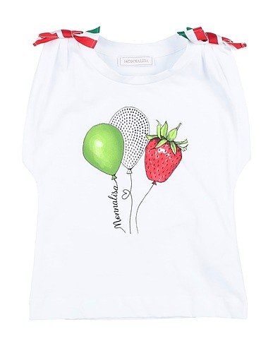 MONNALISA Tank top White 100% Cotton