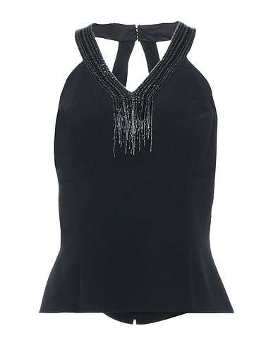 ETHNE Top Black 75% Triacetate, 25% Polyester