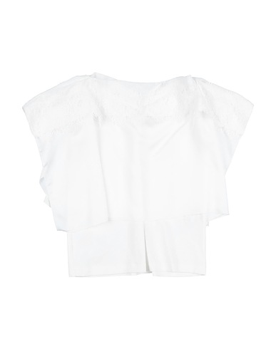 ALETTA Blouse White 94% Cotton, 6% Elastane, Polyester