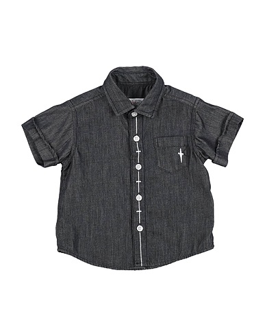 PACIOTTI 4US Denim shirt Black 100% Cotton