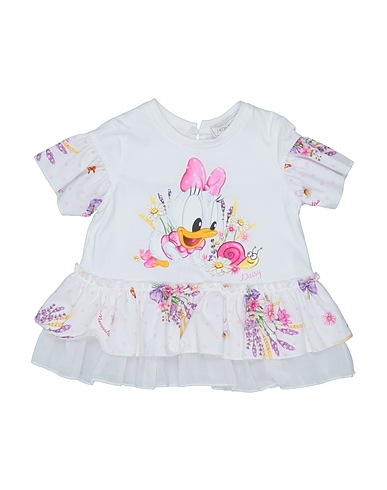 MONNALISA T-shirt White 100% Cotton