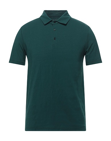 POST SCRIPTUM Polo shirt Dark green 95% Cotton, 5% Elastane