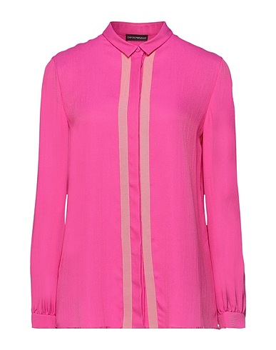 EMPORIO ARMANI Shirts Fuchsia 89% Acetate, 11% Silk