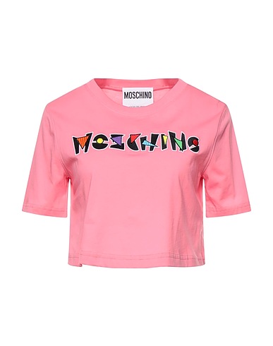 MOSCHINO Crop top Pink 100% Cotton