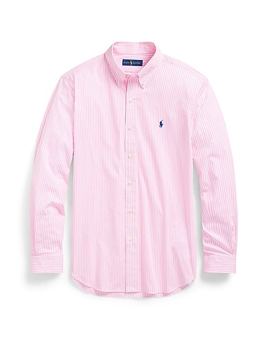 POLO RALPH LAUREN ストライプ柄シャツ ピンク コットン 91% / ポリウレタン 9%