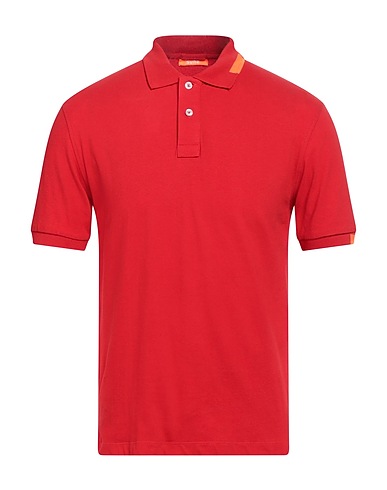 SUNS BOARDS Polo shirt Red 100% Cotton
