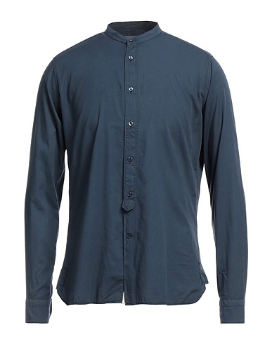 TINTORIA MATTEI 954 Solid colour shirt Midnight blue 100% Cotton