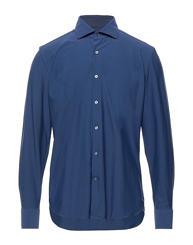 GHIRARDELLI Solid colour shirt NEXT Blue 70% Polyamide, 30% Elastane