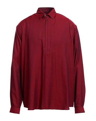 EMPORIO ARMANI Solid colour shirt Red 100% Lyocell
