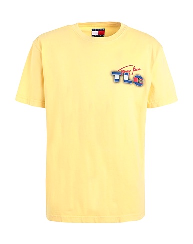 TOMMY JEANS T-shirt ABO TJU TLC SS T-SHIRT
 Yellow 100% Cotton