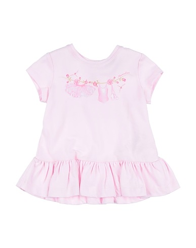 MONNALISA T-shirt Rose 100% Coton