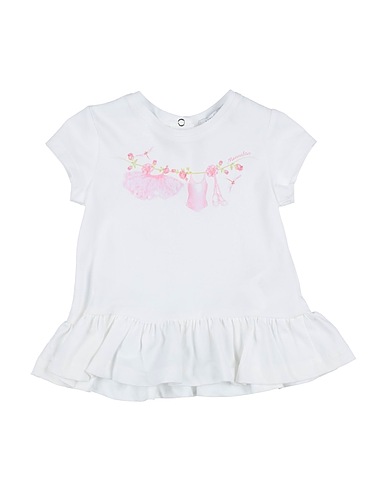 MONNALISA T-shirt White 100% Cotton