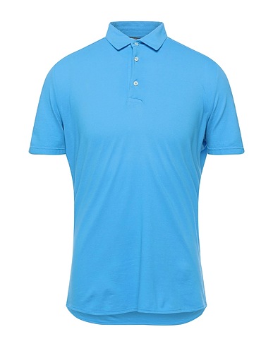 KANGRA Polo shirt Azure 100% Cotton