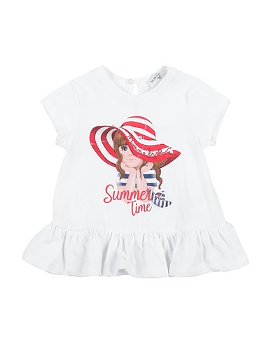 MONNALISA T-shirt White 100% Cotton