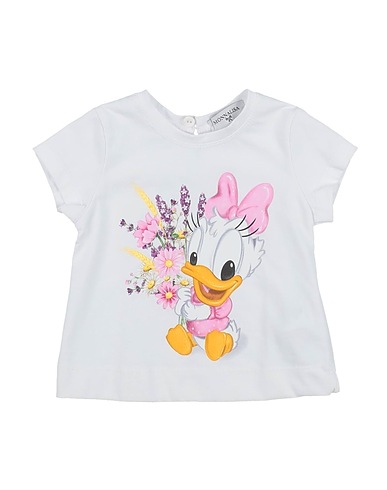MONNALISA T-shirt Λευκό 100% Βαμβάκι