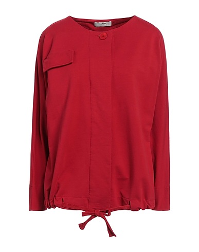 ALPHA STUDIO Sweatshirt Red 95% Cotton, 5% Elastane