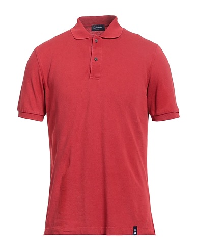 DRUMOHR Poloshirt Ziegelrot 100% Baumwolle