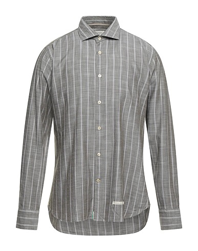 TINTORIA MATTEI 954 Striped shirt Grey 100% Cotton