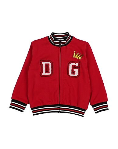 DOLCE&GABBANA Sweatshirt Brick red 100% Cotton, Wool, Acrylic, Synthetic fibers, Elastane