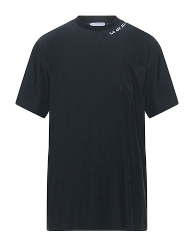 NUMERO 00 Ｔシャツ ブラック レーヨン 72% / ポリエステル 28% / コットン / ポリウレタン