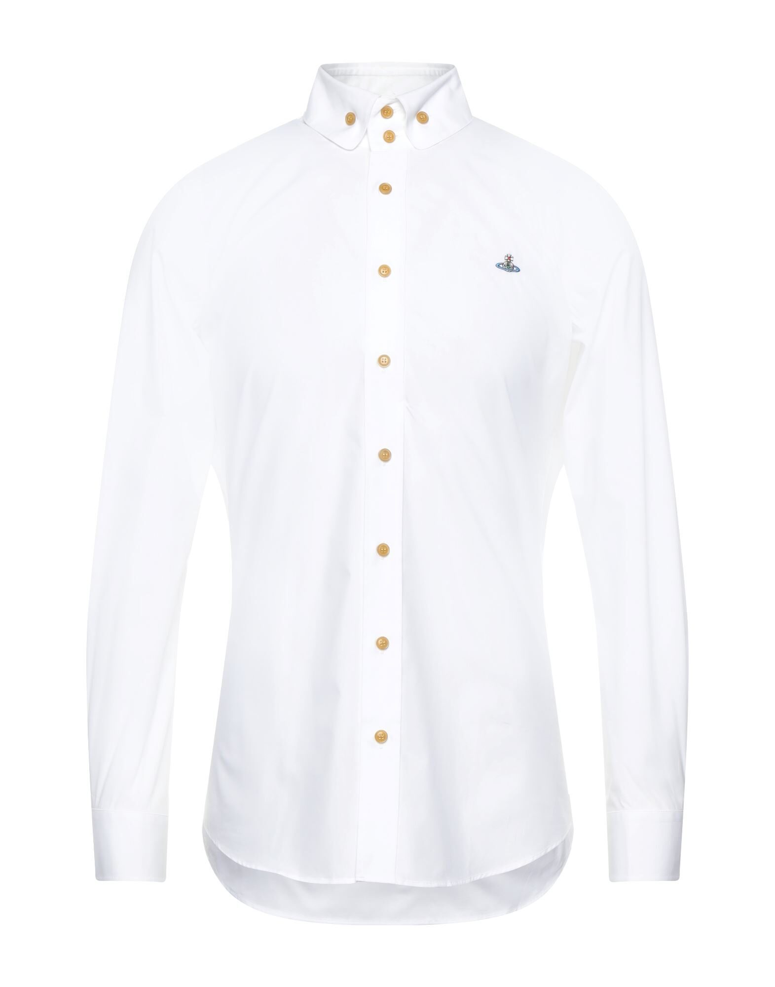 VIVIENNE WESTWOOD Shirts | White Men's Solid Color Shirt | YOOX
