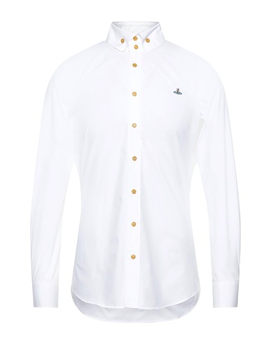 VIVIENNE WESTWOOD Solid colour shirt White 100% Cotton