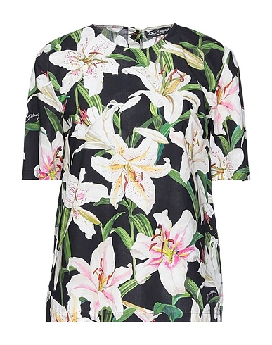 DOLCE&GABBANA Top Schwarz 100% Baumwolle