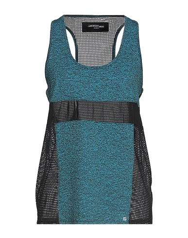 LANSTON SPORT Tank top Turquoise 89% Polyester, 11% Elastane