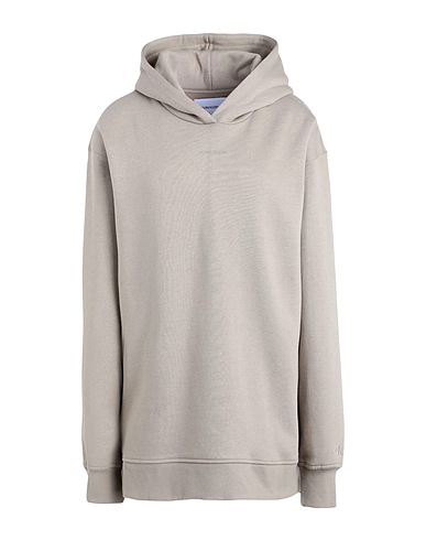 CALVIN KLEIN JEANS Hooded track jacket  BACK BLOWN UP LOGO HOODIE
 Khaki 56% Cotton, 44% Polyester