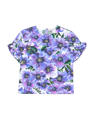 DOLCE&GABBANA T-shirt Purple 94% Cotton, 6% Elastane