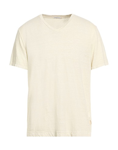 CROSSLEY Basic T-shirt Off white 96% Linen, 4% Elastane