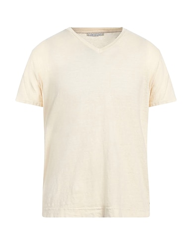 CROSSLEY Basic T-shirt PANNA 96% Linen, 4% Elastane