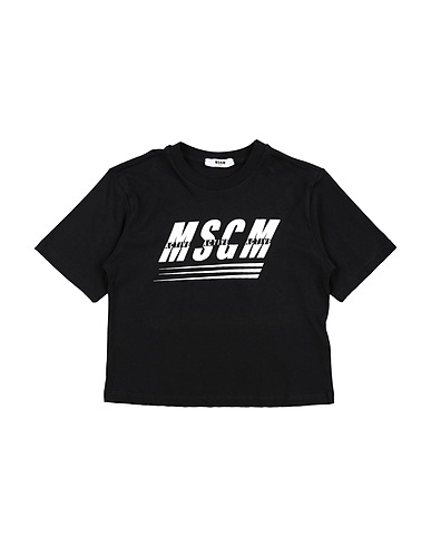 MSGM T-shirt Black 100% Cotton