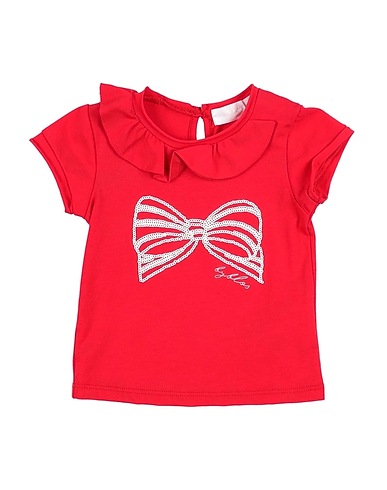 BYBLOS T-shirt Red 95% Cotton, 5% Elastane