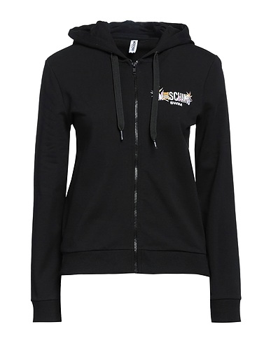 MOSCHINO Hoodie SWIM Schwarz 95% Baumwolle, 5% Elastan