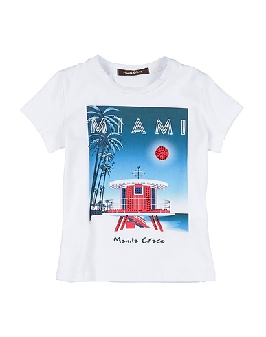 MANILA GRACE T-shirt White 90% Cotton, 10% Elastane