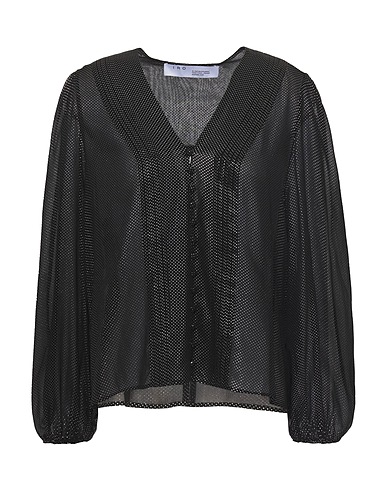 IRO Patterned shirts & blouses Black 100% Viscose, Aluminum