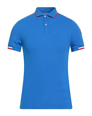 COLMAR Polo shirt Blue 96% Cotton, 4% Elastane