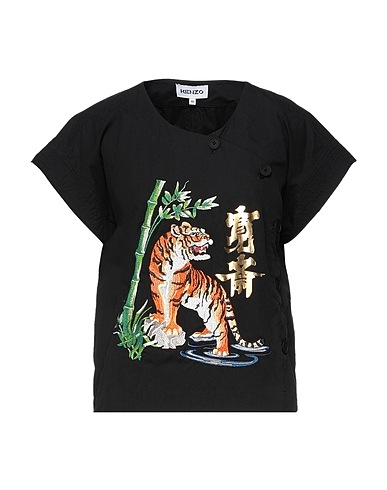 KENZO Top Black 100% Cotton