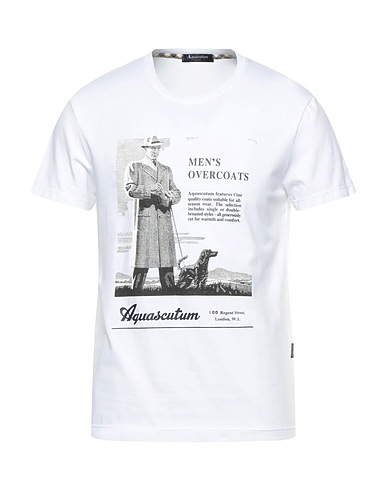 AQUASCUTUM ACTIVE T-shirt Bianco 90% Cotone, 10% Elastan