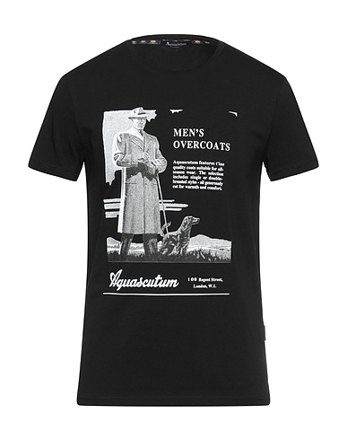 AQUASCUTUM ACTIVE T-shirt Nero 90% Cotone, 10% Elastan