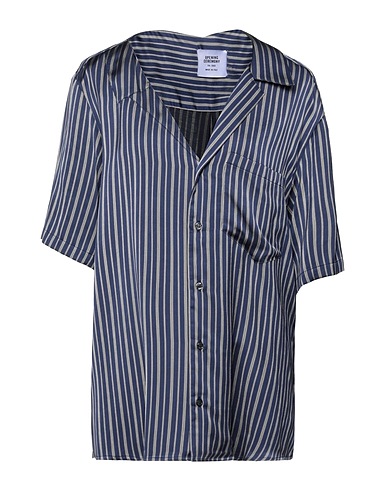 OPENING CEREMONY Striped shirt Midnight blue 60% Viscose, 40% Cotton