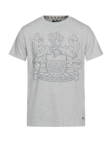 AQUASCUTUM ACTIVE T-shirt Light grey 95% Cotton, 5% Elastane