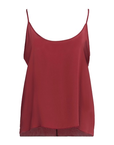 SEVENTY VENEZIA Top SERGIO TEGON Brick red 87% Acetate, 13% Silk