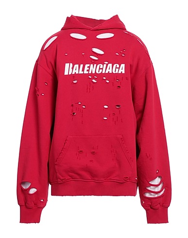 BALENCIAGA Hooded track jacket  Garnet 100% Cotton