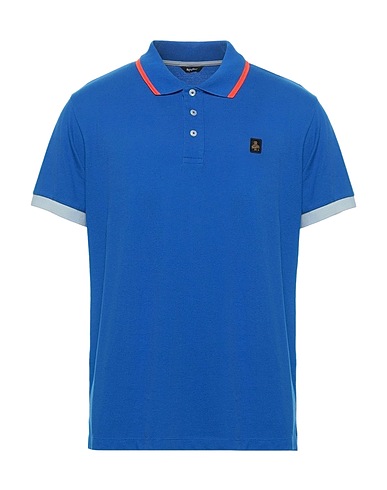 REFRIGIWEAR Polo shirt Blue 92% Cotton, 8% Elastane