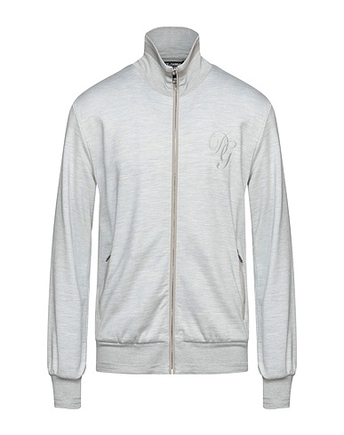 DOLCE&GABBANA Sweatshirt Light grey 55% Cotton, 45% Silk, Polyester, Elastane