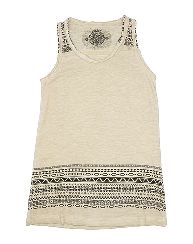 YES ZEE by ESSENZA Canotta Beige 100% Cotone