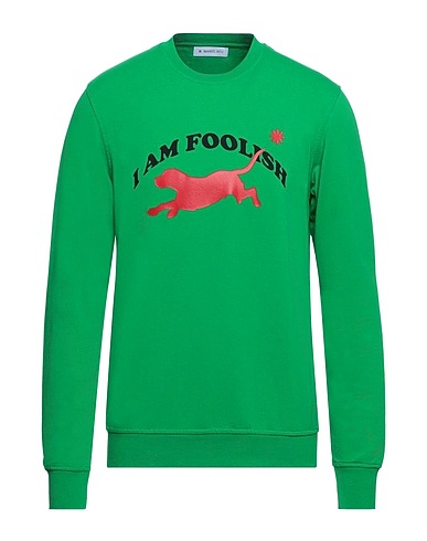 MANUEL RITZ Sweatshirt Grün 94% Baumwolle, 6% Elastan