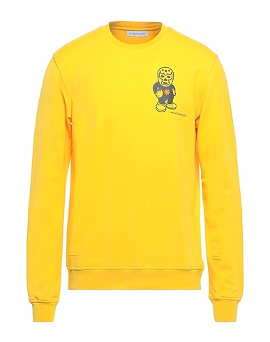 MANUEL RITZ Sweatshirt Yellow 94% Cotton, 6% Elastane